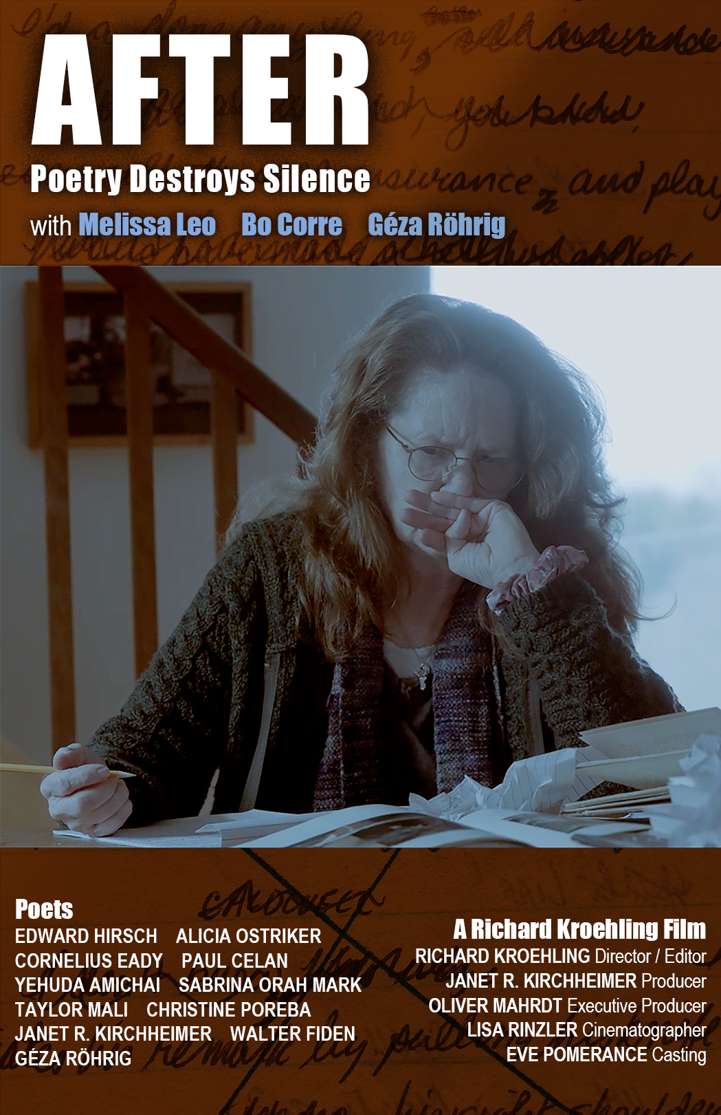 Filmplakat AFTER: Poetry Destroys Silence mit Melissa Leo
